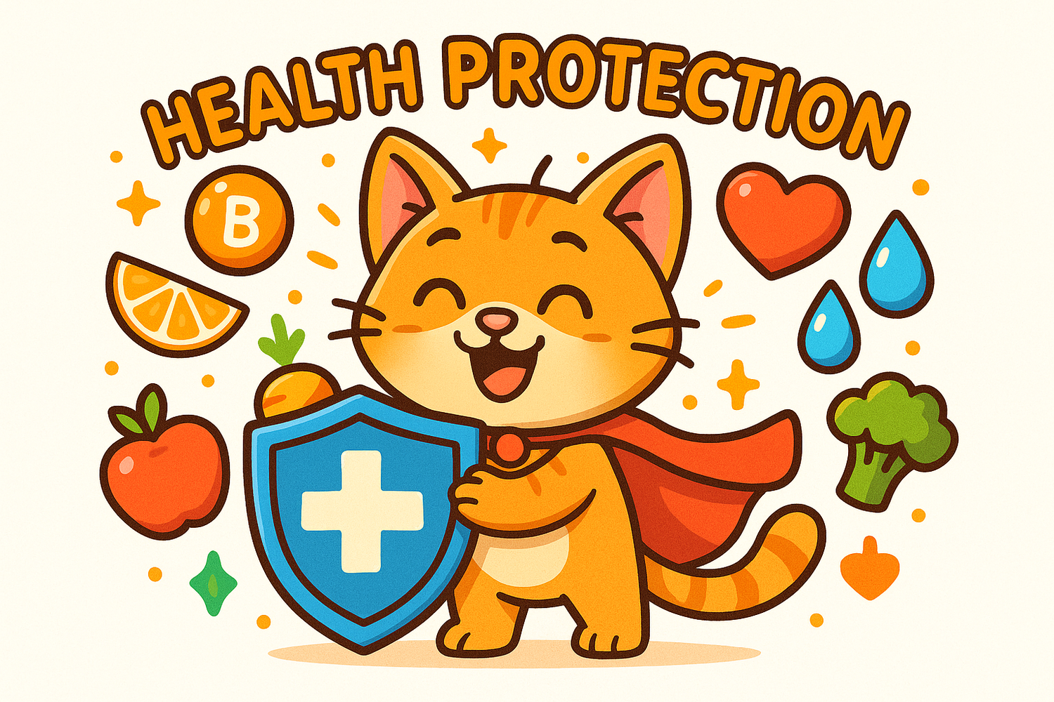 保留盾牌，把人物换成卡通猫猫